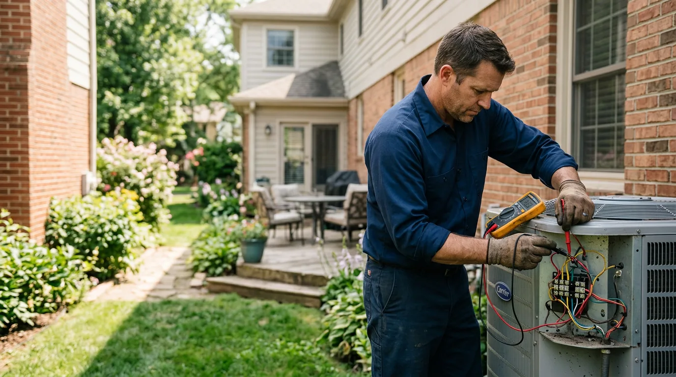 HVAC technician working near Sharon, SC